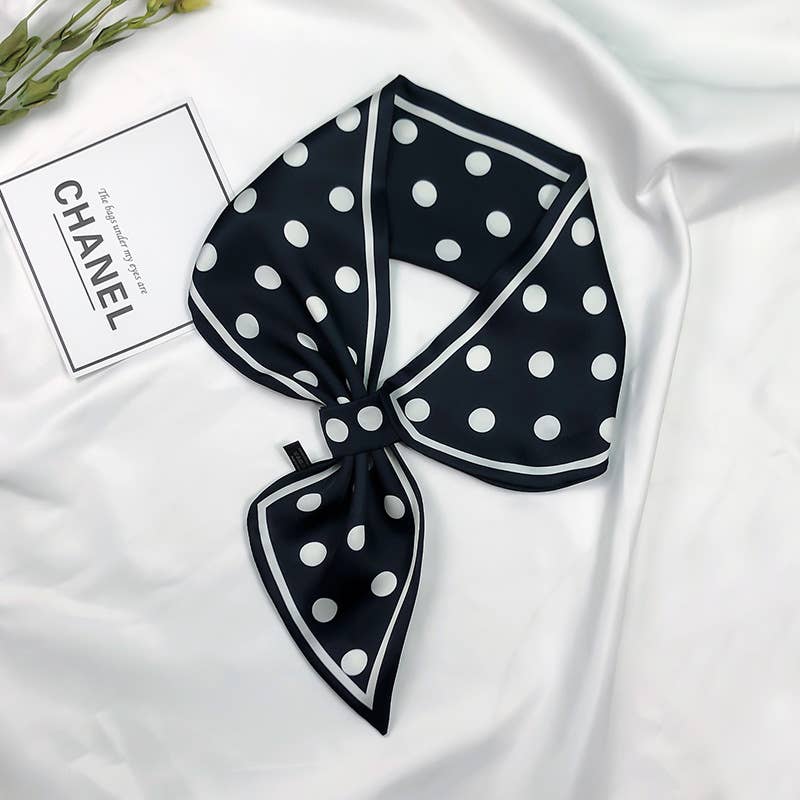 Black Dots Loop Scarf
